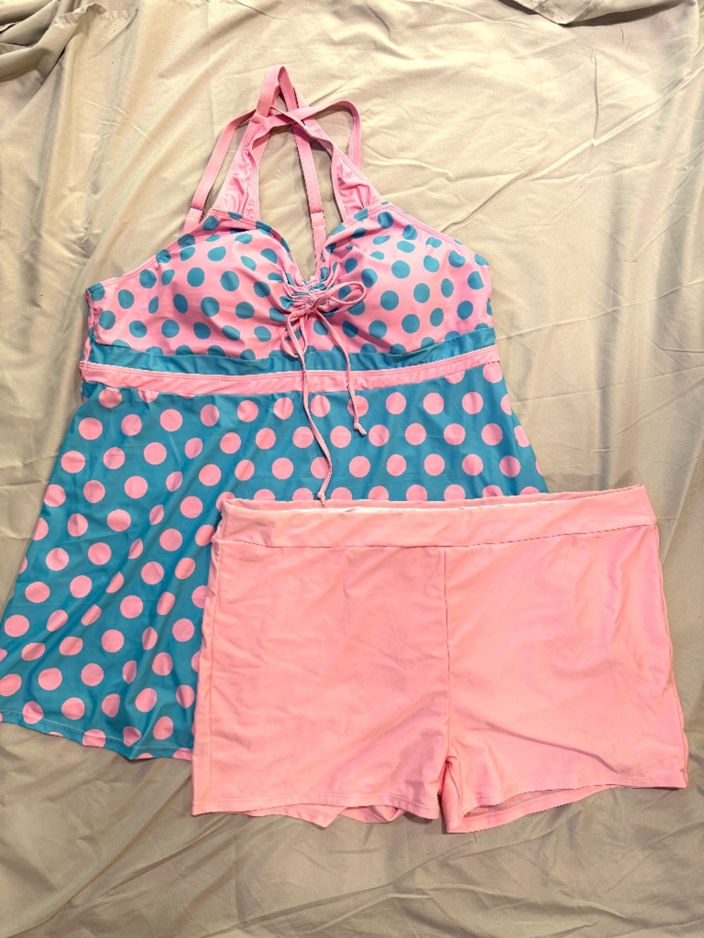 Polka Dot Tankini Swim Set, 3x